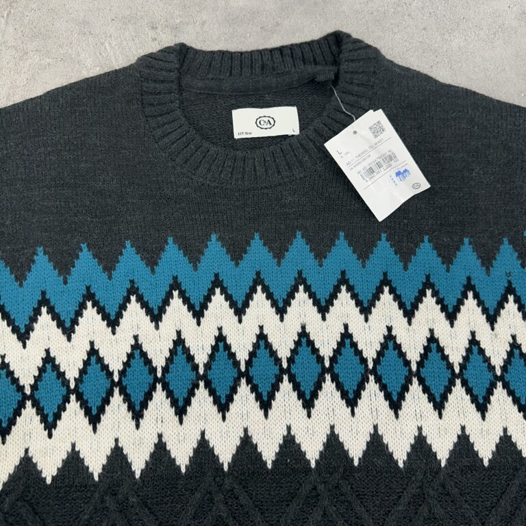 بافت یقه گرد اورجینال C&A سایز L