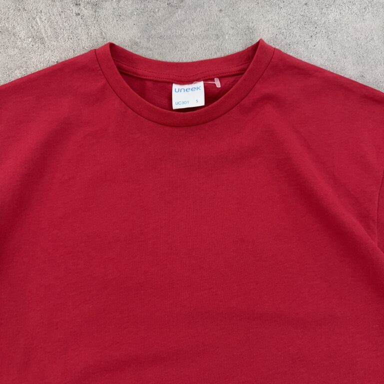 تیشرت کتان استوک رنگ قرمز سایز S