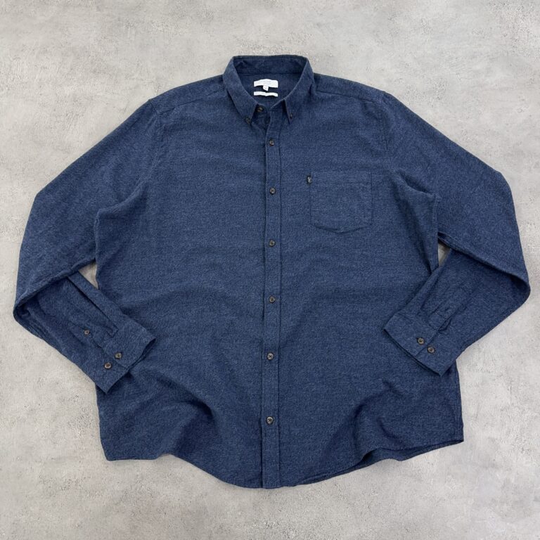 پیراهن پشمی پاییزه برند NEXT رنگ سرمه ای سایز XXXL