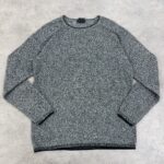 بافت یقه گرد اورجینال رنگ طوسی سایز XL