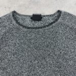 بافت یقه گرد اورجینال رنگ طوسی سایز XL