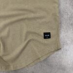 تیشرت کتان اورجینال رنگ خاکی سایز M