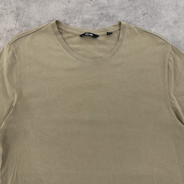 تیشرت کتان اورجینال رنگ خاکی سایز M