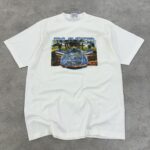 تیشرت کتان سفید چاپ مرسدس بنز سایز L