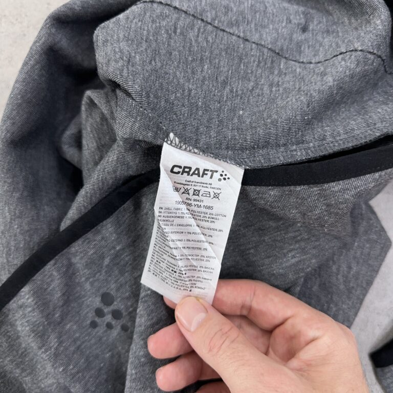 هودی ورزشی اورجینال سوئدی CRAFT رنگ طوسی